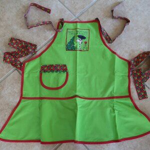Vintage Christmas Holiday Bib Apron by Design Design